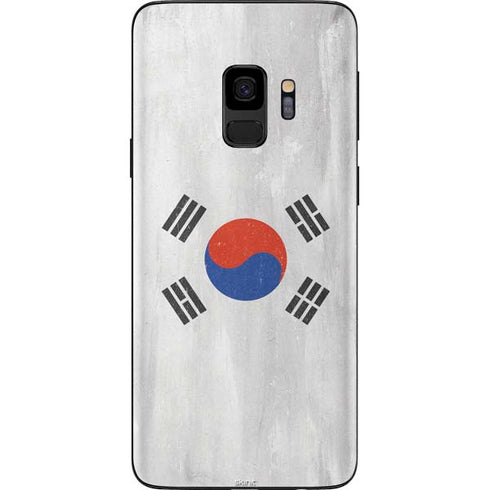 South Korean Flag Distressed Galaxy S9 Skin